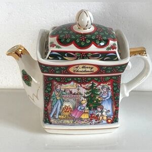 Vtg 1992 James Sadler England Christmas Morning Teapot